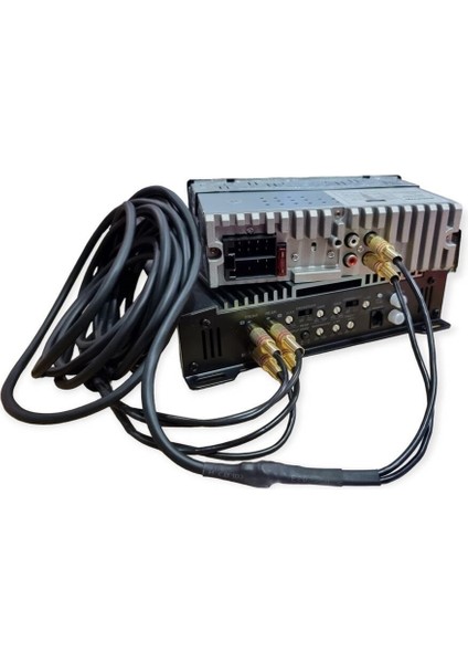 Amfi Rca Kablosu - El Yapımı %100 Bakır Parazit Yapmaz - 2 Giriş 4 Çıkış Anfi Rca Kablosu - 5 Metre