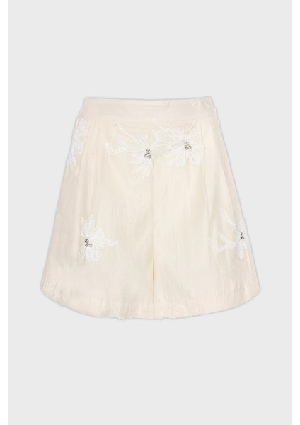 Nakışlı Taş Detaylı Regular Fit Normal Bel Mini Short Bayan Short 053 indirimleri