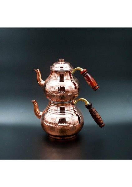 El Dövmesi Bakır Çaydanlık