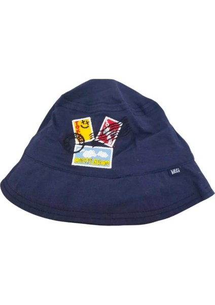 %100 Pamuk Erkek Çocuk Yazlık Fötr Şapka (4-8 Yaş) 25270-03