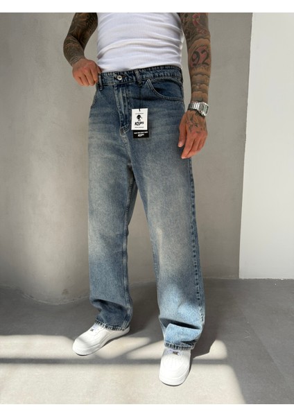 Relax Fit Baggy Pantolon - Indigo fiyatları