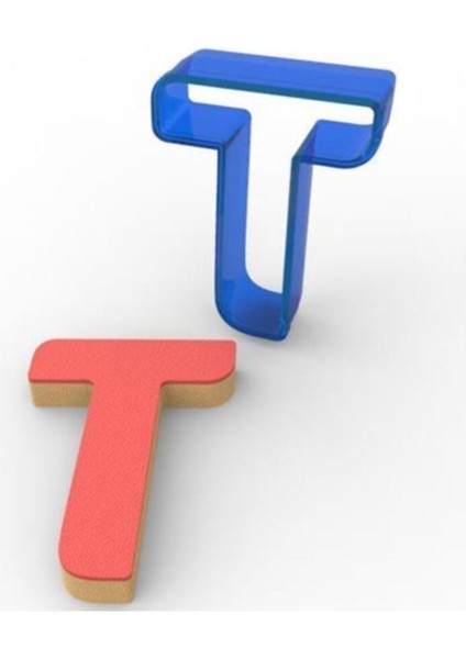 T Harfi Polikarbon Kopat Kurabiye Kalıbı