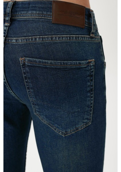 Panama 761-01 Tint Blue Likralı Dar Paça Dar Kesim Erkek Kot Pantolon Mavi fırsatları