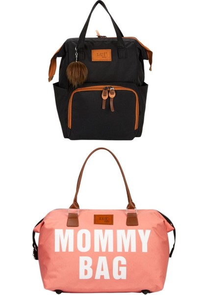 Anne Bebek Bakım Sırt Çantası Termal Biberonluk ve Mommy Bag Anne Bebek Bakım Çantası Termal Bibero