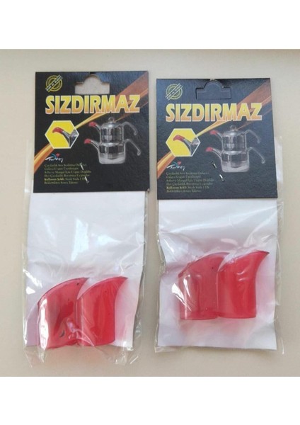 Kırmızı Sızdırmaz Matik 2 Paket, toplam 4 adet güvenle ve şık kullanım için ideal