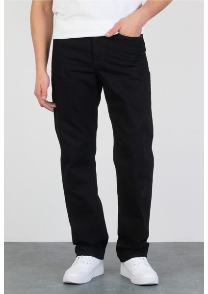 Erkek Baggy Fit Likrasız Rahat Kesim %100 Pamuk Loose Jean Kot Pantolon