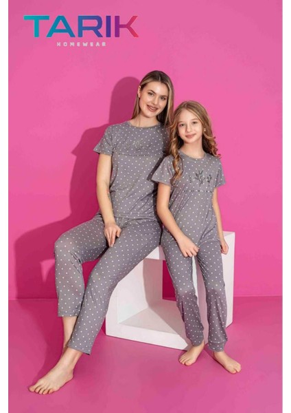 Nefes Alan Milan Kumaş Kısa Kollu Anne-Kız Kombin Pijama TAKIMI/1ADET Fiyatı,ayrı Ayrı Satılmaktadır