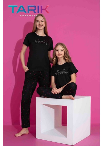 Nefes Alan Milan Kumaş Kısa Kollu Anne-Kız Kombin Pijama TAKIMI/1ADET Fiyatı,ayrı Ayrı Satılmaktadır