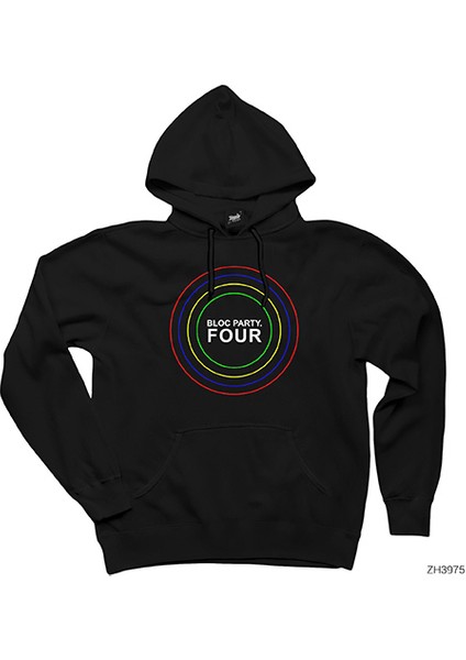 Bloc Party Four Siyah Kapşonlu Sweatshirt Hoodie