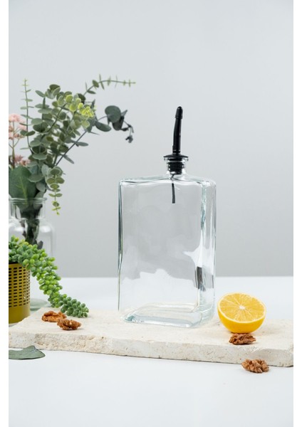 2'li 750ml Cam Yağdanlık Seti, Sızdırmaz ve Şeffaf, Mutfak, Sosluk, Yağlık, Siyah, 4 Parça fırsatları