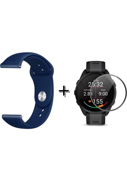 Xiaomi Watch S4 ile Uyumlu Silikon Kordon Kayış + Ekran Koruma Filmi - FC875