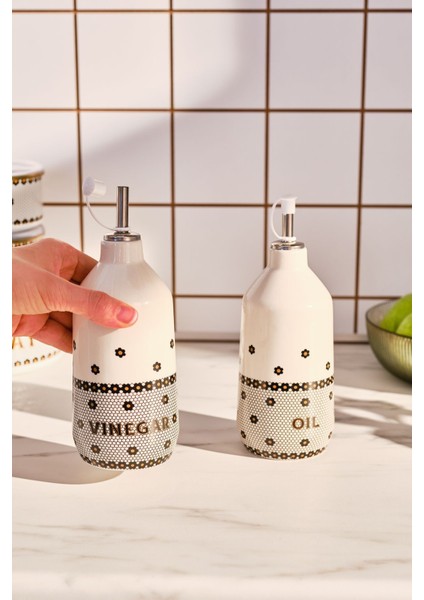 Beyaz 2'li Yağlık ve Sirkelik Seti, şık ve kullanışlı mutfak aksesuarı fiyatları