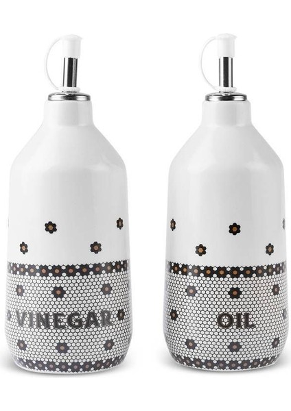 Beyaz 2'li Yağlık ve Sirkelik Seti, şık ve kullanışlı mutfak aksesuarı modelleri