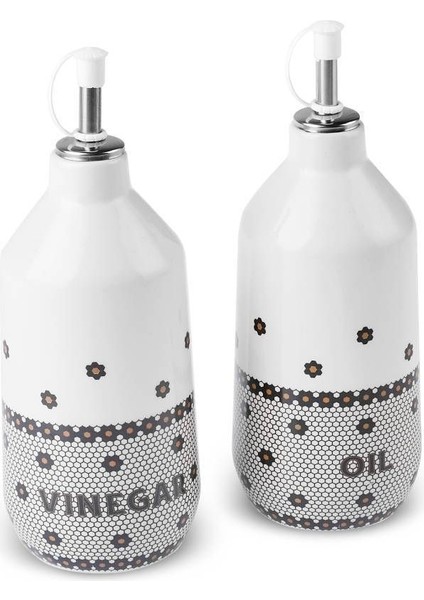 Beyaz 2'li Yağlık ve Sirkelik Seti, şık ve kullanışlı mutfak aksesuarı fırsatları