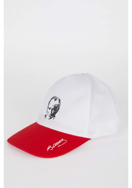 Erkek Çocuk Atatürk Baskılı Gabardin Cap Şapka A0399A825SM
