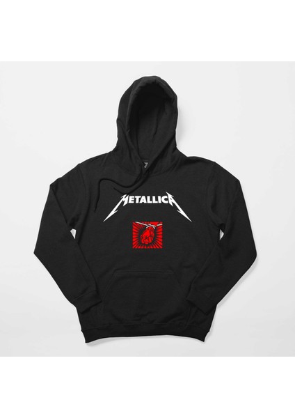 Metallica St. Anger Siyah Kapşonlu Sweatshirt Hoodie