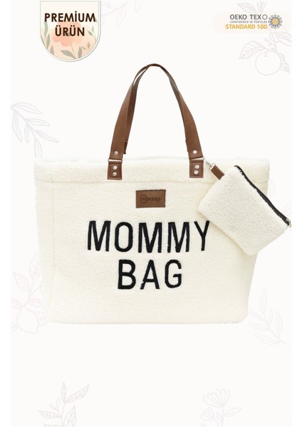 Mommy Bag, Anne Bebek Bakım Çantası, Cüzdan Hediyeli, Xl Büyük Boy, Kadın Çantası, Morteddy Serisi