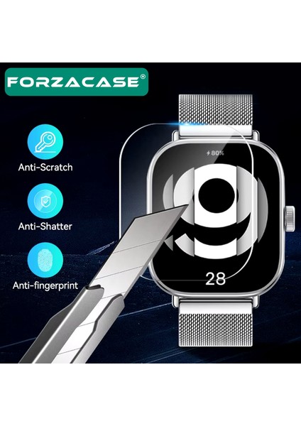 Xiaomi Redmi Watch 5 Active ile Uyumlu Silikon Kordon Kayış + Kırılmaz Cam Koruma - FC875 indirimleri