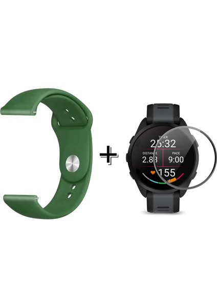 Xiaomi Watch S4 ile Uyumlu Silikon Kordon Kayış + Ekran Koruma Filmi - FC875