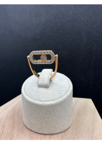 Rose Renk Çift Yönlü Messika Ithal Gümüş Kadın Yüzük fırsatları