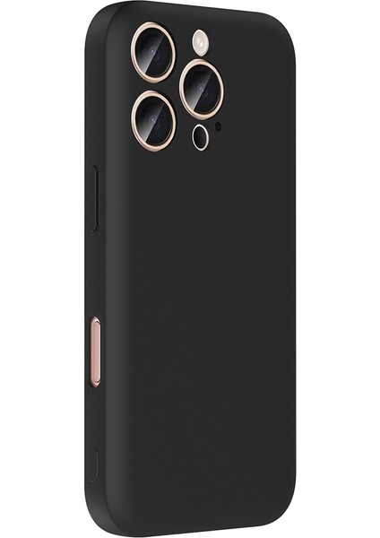 Apple iPhone 16 Pro Max Kılıf Kamera Korumalı Kartlık Hazneli Bbs Vitra Kapak - Pembe