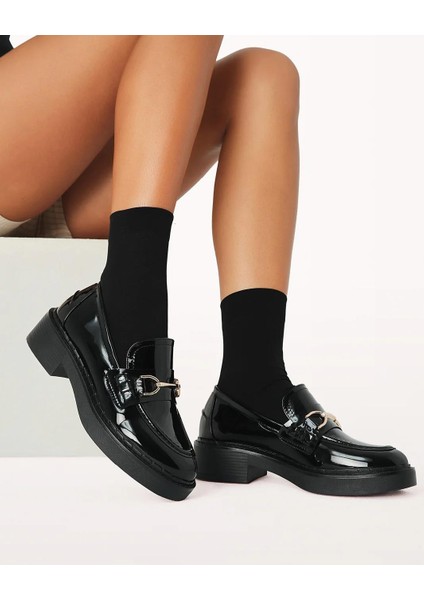 July Rugan Loafer Siyah