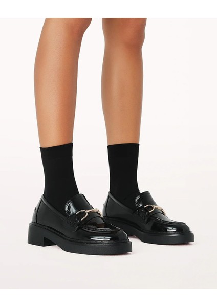 July Rugan Loafer Siyah