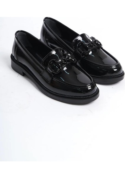 Fiole Rugan Loafer Siyah
