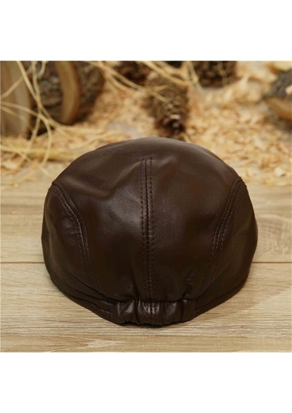 ERKEK DERİ KASKET E-117 modelleri