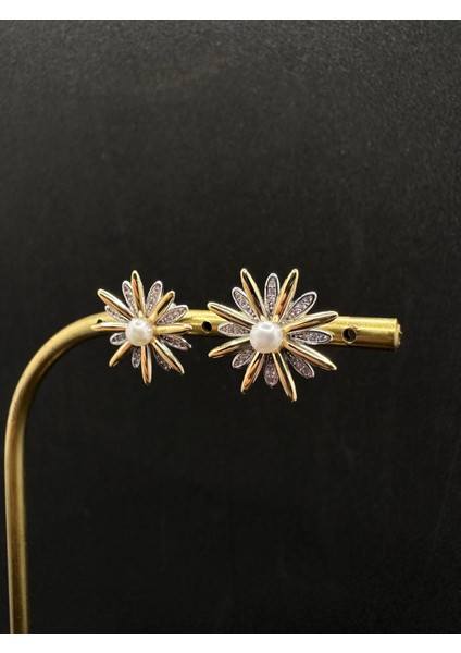 Ortası Incili Ithal Güneş Kadın Gümüş Küpe fiyatları