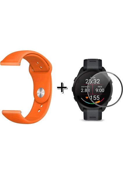 Xiaomi Watch S4 ile Uyumlu Silikon Kordon Kayış + Ekran Koruma Filmi - FC875