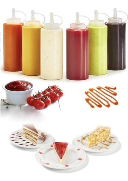 Şeffaf 750 ml plastik yağ ve sosluk şişesi, şık ve kullanışlı mutfak gereci fırsatları