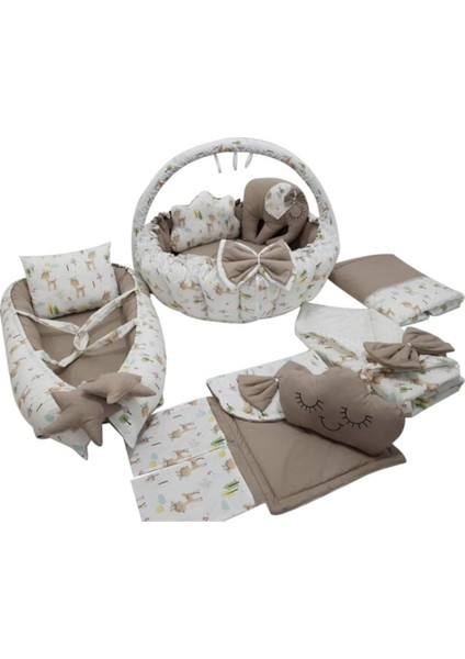 Geyik Tasarım Lüx Babynest Oyun Minderi 10 Parça Set fiyatları