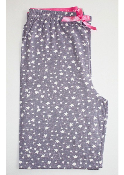 Desenli Büyük Beden Pijama Altı Modal Kumaş Modern Kaliteli Kadın Pijama Altı