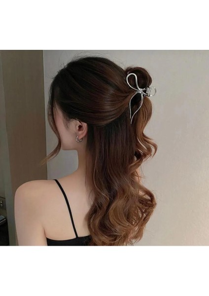 Kadın Büyük Boy Gold Mandal Fiyonk Toka