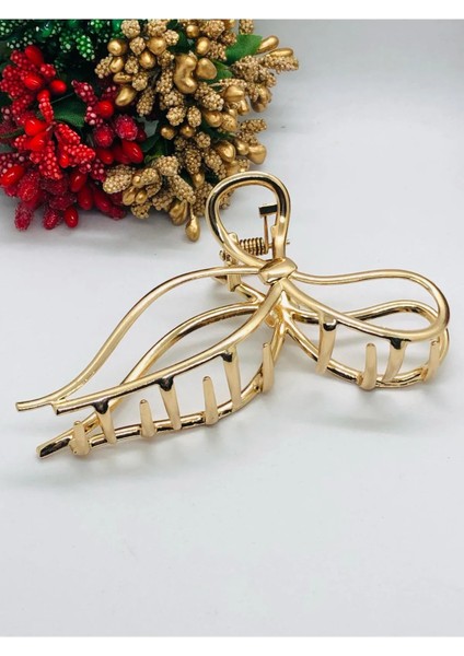 Kadın Büyük Boy Gold Mandal Fiyonk Toka fiyatları