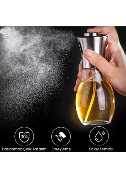 200 ml şık cam sprey şişe, yağ ve limon püskürtücü, kullanışlı ve dayanıklı tasarım modelleri