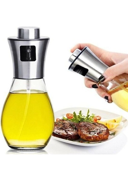 200 ml şık cam sprey şişe, yağ ve limon püskürtücü, kullanışlı ve dayanıklı tasarım indirimleri
