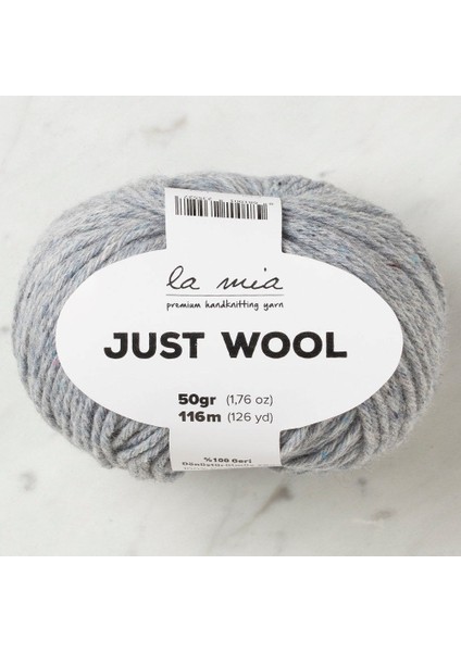 Just Wool Açık Gri El Örgü ipi - LT002 - 33842