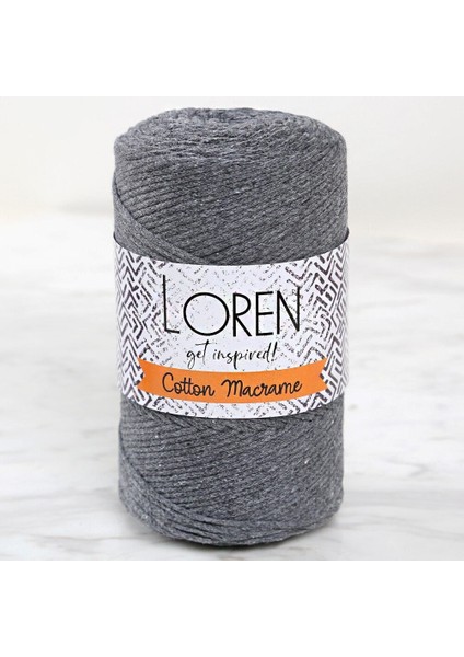Cotton Macrame Gri - R081 - 34358