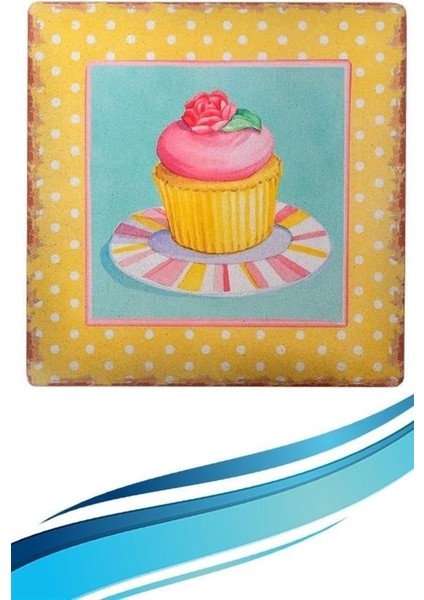 Buffer® Decotown Duvar Panosu 40*40 Cup Cake Muffin Motifli Duvar Süsü