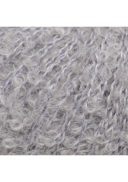 Alpaca Boucle 50 gr Gri El Örgü ipi - L302 - 34385
