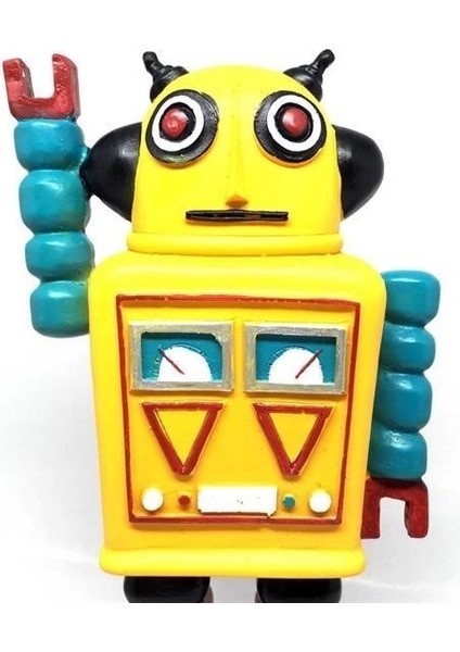 Buffer® Decotown Nostaljik Sevimli Uzaylı Robot Şeklinde Figür Biblo