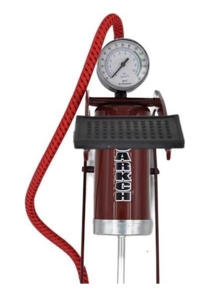 Buffer® Basınç Göstergeli Ayak Pompası Araba Bisiklet Motor Lastik Pompası