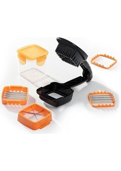 Buffer® Quick 5 In 1 Büyük Hazneli Pratik Hızlı Meyve Sebze Doğrayıcı Rende