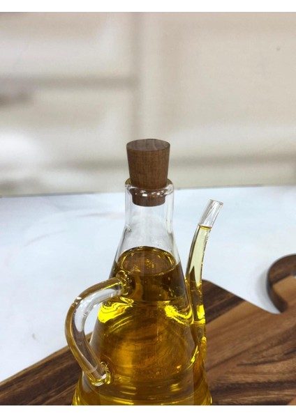 Turuncu Cam Yağdanlık 500 ml, Şeffaf ve Şık Tasarım, Dayanıklı ve Pratik Kullanım