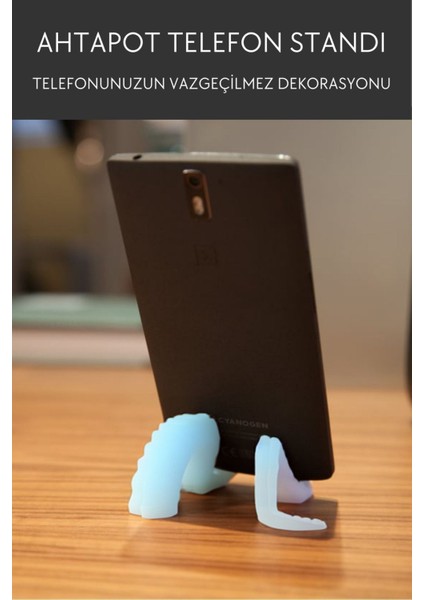 Ahtapot Telefon Tutucu | Dekoratif Telefon Standı | Modern Telefon Tutacağı | Telefon Tutucu Aparat