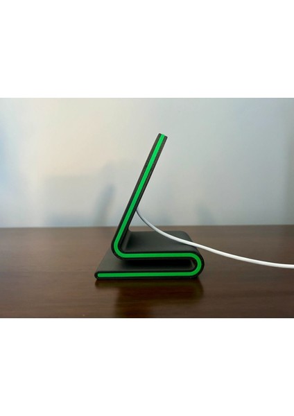 GÖKTÜRK3D Telefon Standı Magsafe Watch Normal Çeşitleri Siyah Yeşil Plastik