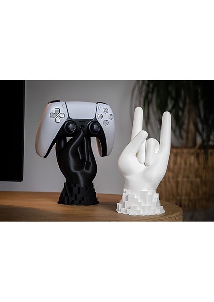 GÖKTÜRK3D Dekoratif Joystick Standı 2 Adet Kol Tutucu Xbox/ps4/ps5 Uyumlu