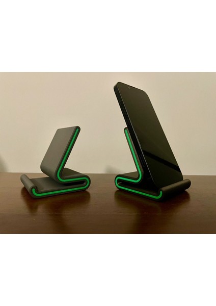 GÖKTÜRK3D Telefon Standı Magsafe Watch Normal Çeşitleri Siyah Yeşil Plastik
